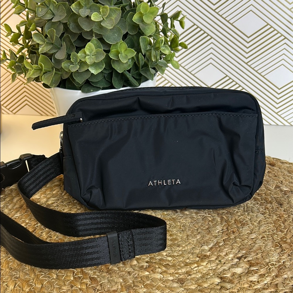 Athleta black waist bag:crossbody Bag
